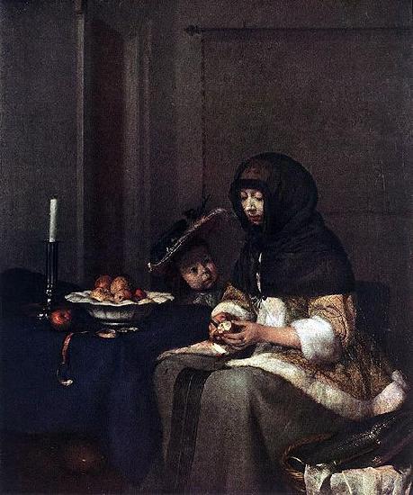 Gerard Ter Borch Apfelschalerin